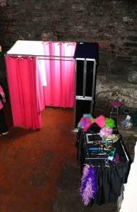 our photo booth in the cave edinburgh