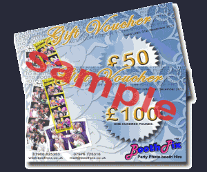 photo booth hire gift vouchers