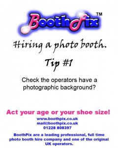 hiring a photo booth tip #1