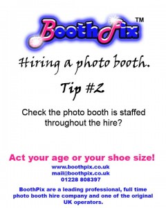 Tip#2 on hiring a photo booth